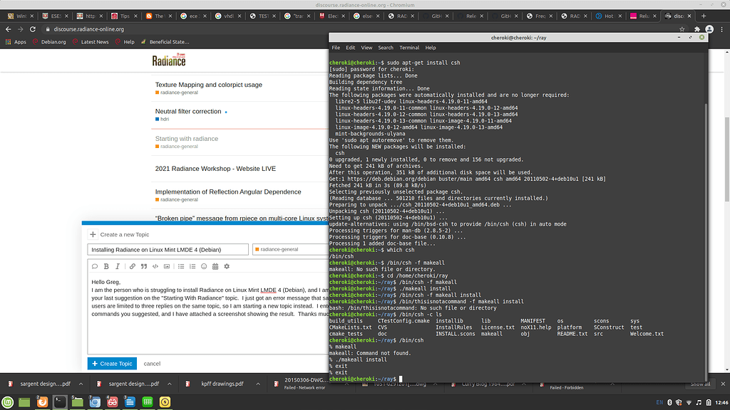 Installing Radiance on Linux Mint LMDE 4 (Debian) - radiance-general ...